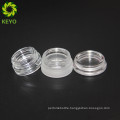 Mini frosted clear glass cosmetic cream and powder jar 5ml vial for packaging